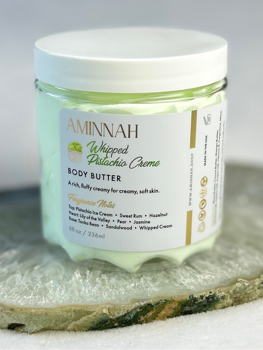 Whipped Pistachio Creme Body Butter - 8 oz